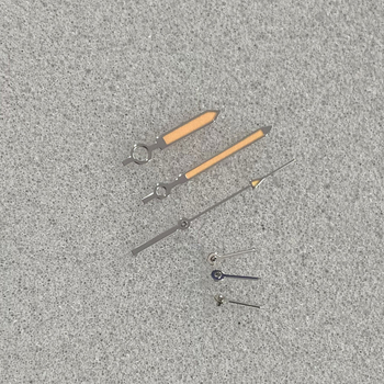 Set de ace pentru ceas VK63 – indicatoare albe și portocalii, 6 bucăți, iluminare verde luminoasă, compatibil cu mecanismul japonez VK63