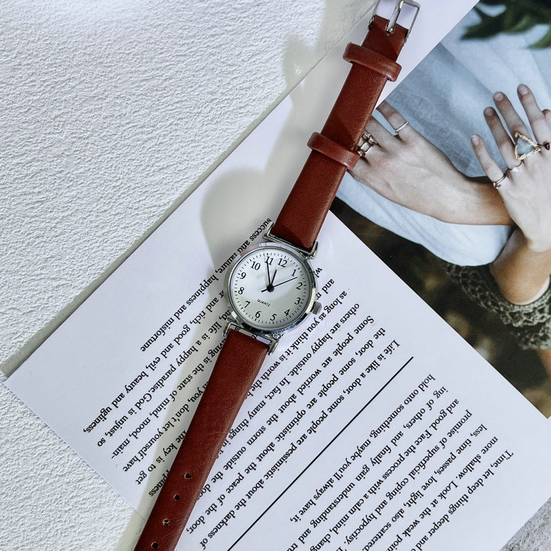 Ženski kvarcni sat za ispite, 40 mm brojčanik, svjetsko vrijeme, vodootporan 30 m, umjetna koža kaiš, kućište od zlitine