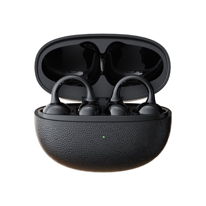 Csontvezetéses klip-on Bluetooth fejhallgató, kényelmes hosszú viselethez, 4–8 órás akkumulátor-üzemidő, Bluetooth 5.4, 10 m hatótávolság, IPX4 vízálló