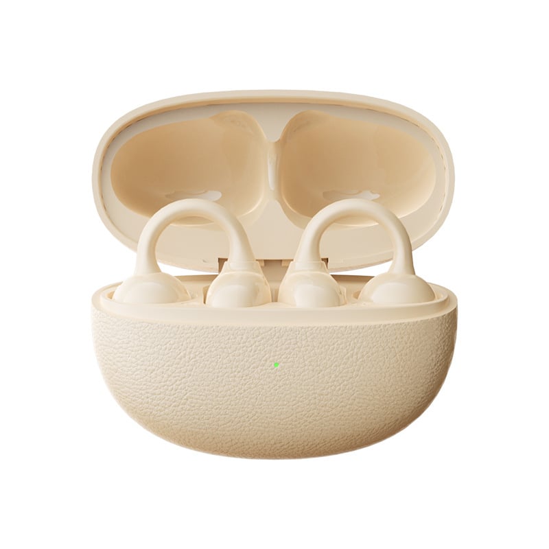 Csontvezetéses klip-on Bluetooth fejhallgató, kényelmes hosszú viselethez, 4–8 órás akkumulátor-üzemidő, Bluetooth 5.4, 10 m hatótávolság, IPX4 vízálló