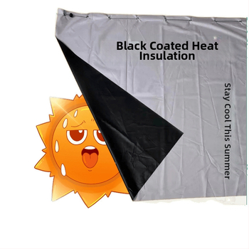 Ekskavaatori kabiini päikesekaitse - alumiiniumfoolium, riputatav, magnetiline kinnitus, universaalne ühilduvus