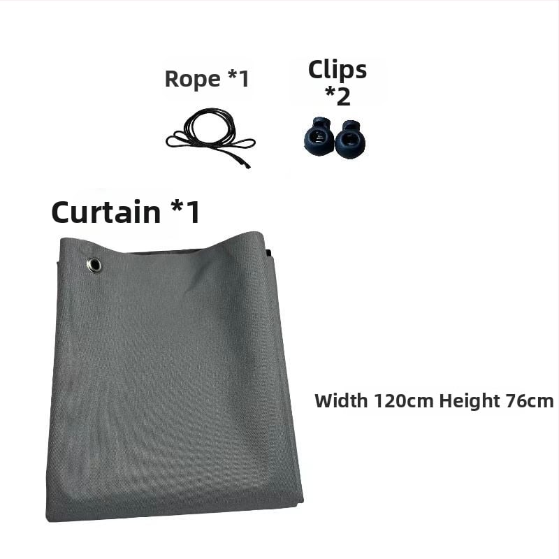 Ekskavaatori kabiini päikesekaitse - alumiiniumfoolium, riputatav, magnetiline kinnitus, universaalne ühilduvus