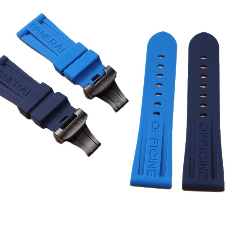 Gumeni kaiš Panerai PAM441/359/312/616 s leptir kopčom i pin kopčom