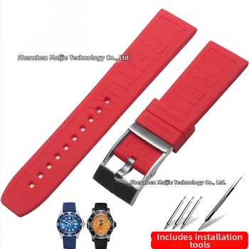 Silikónový remienok na hodinky pre Breitling Avenger Ocean, všestranný štýl, uvedený na jar 2024.