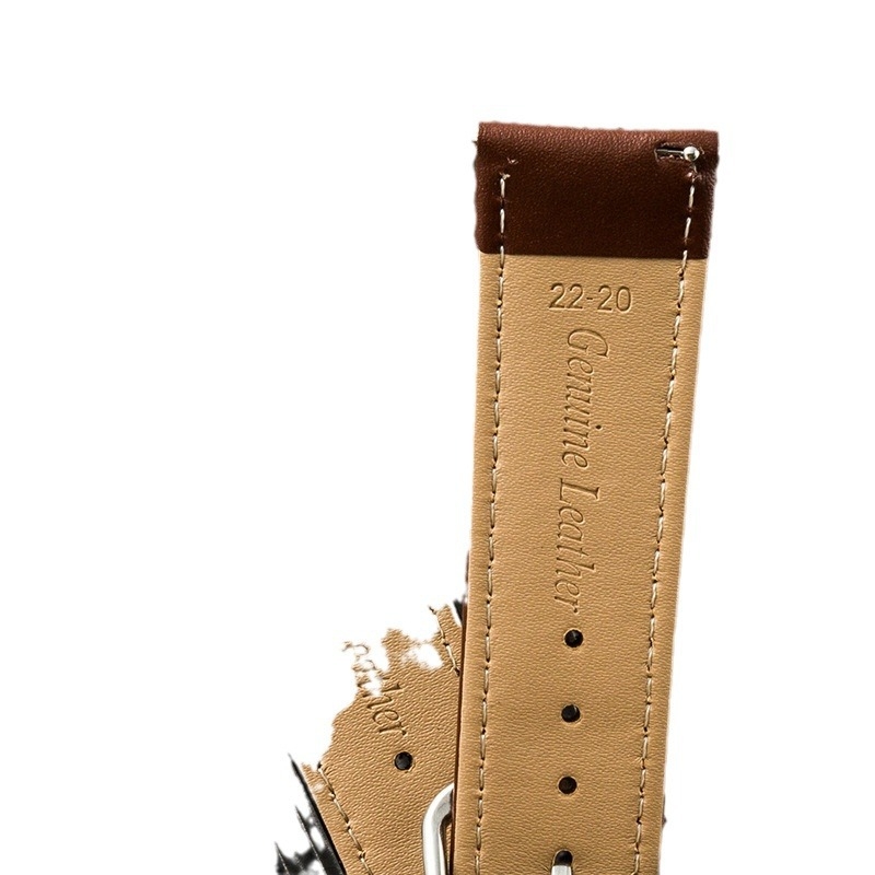 Remen za sat od prave kože s brzim otpuštanjem i kopčom s pinom, kompatibilan s Samsung/Xiaomi/Huawei GT/GT2