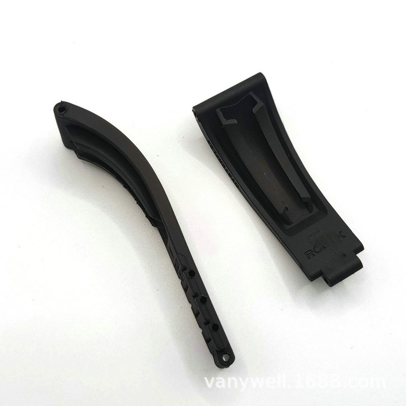 Silikónový kaučukový remienok na hodinky 20 mm, s dvojitou konvexitou, pre pánske jahtové hodinky – krátky štýl, elegantný minimalistický