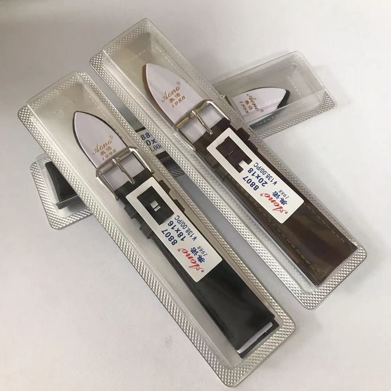 Kožna narukvica za sat, unisex, koža pune zrna s glatkom površinom, Ono, paket od 10 komada, proljeće 2024