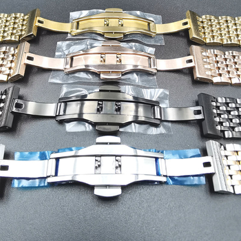 Jiuzhu curea de ceas din oțel inoxidabil, închizătoare tip fluture, construcție solidă, model Jiuzhu, stil casual versatil