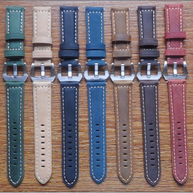 Kaiš za sat od prave kože, Crazy Horse mat tekstura, dvostrani, brzo otpuštanje, kompatibilan sa Samsung S3