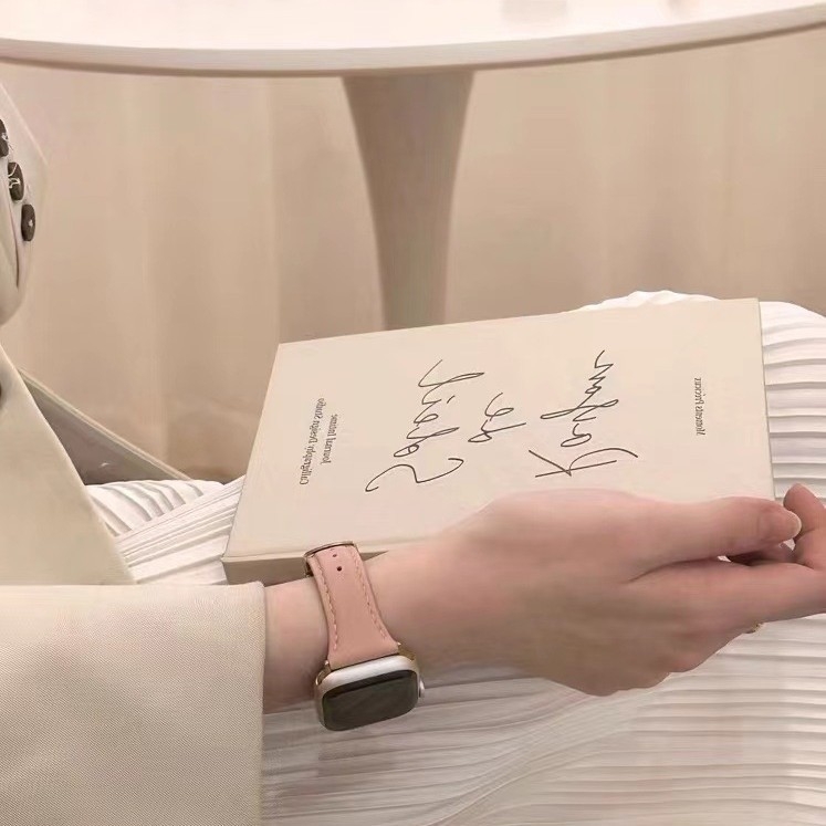 Λουράκι Apple Watch με κλείσιμο-πεταλούδα, σειρά iWatch 5436 SE 7, από γνήσιο δέρμα, βελγική μάρκα, άνοιξη 2024, στυλ μόδας για καθημερινή μετακίνηση