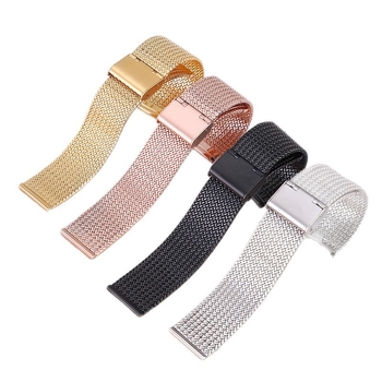 Kaiš za sat od nehrđajućeg čelika s Herringbone mrežastim uzorkom 304 nehrđajući čelik svestrani stil zimsko izdanje 2023