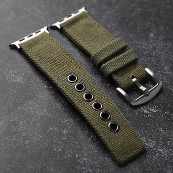 Bratara de ceas din pânză pentru Apple Watch – două straturi, compatibil Apple Watch, stil Fresh and Sweet, primăvara 2024