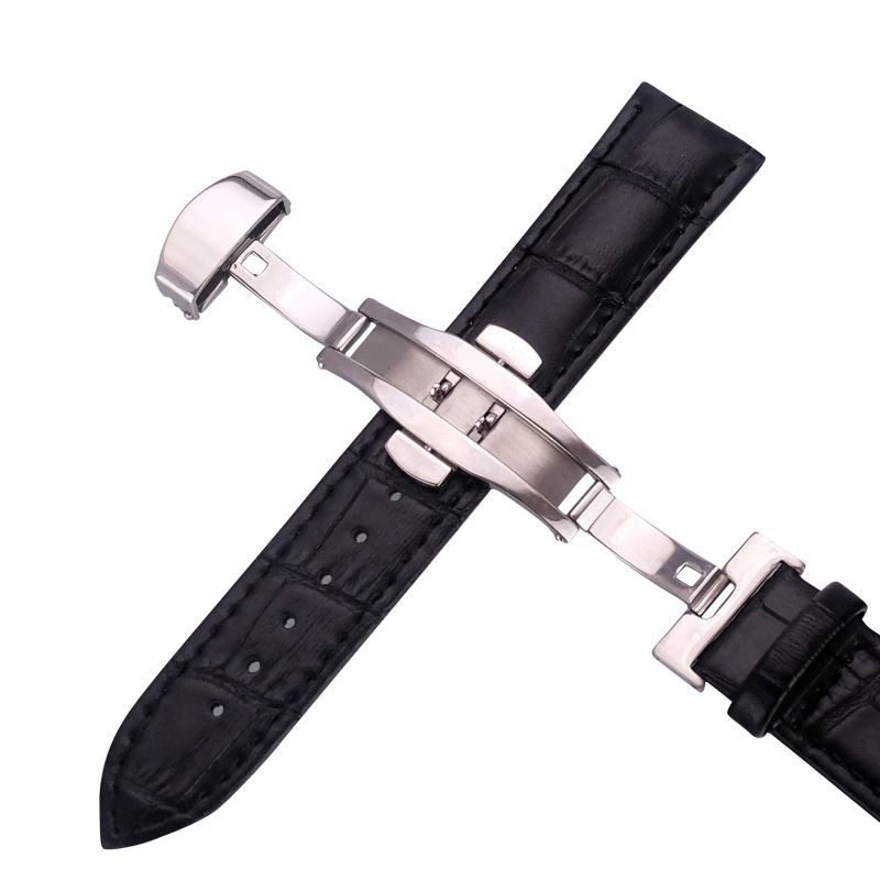 Kožni kaiš s bambusovim uzorkom i kopčom leptira, dvostruki pritisak, pakiranje 100 kom