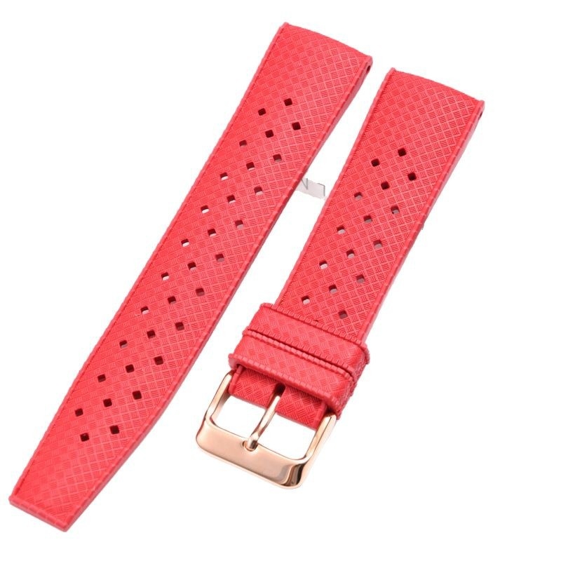 Kaiš za sat od fluororubera, brzo otpuštanje, marka Huahang, zima 2023, stil lagan luksuz