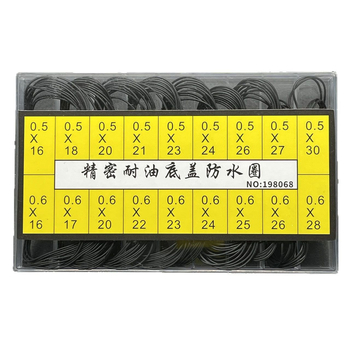 Set etanșări capac spate pentru ceas — garnituri din cauciuc, 18 dimensiuni, cod 8008, primăvara 2025