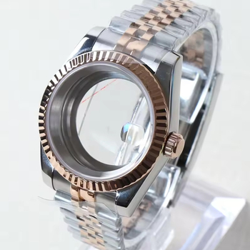 Rozsdamentes acél óratok zafíros üveggel és átlátszó hátlappal, NH35/36/4R/7S mozgásokkal kompatibilis.