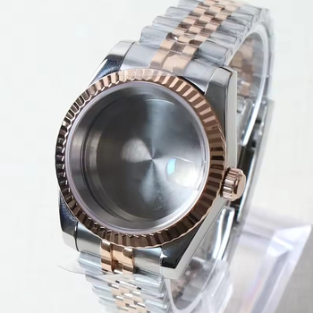 Rozsdamentes acél óratok zafíros üveggel és átlátszó hátlappal, NH35/36/4R/7S mozgásokkal kompatibilis.