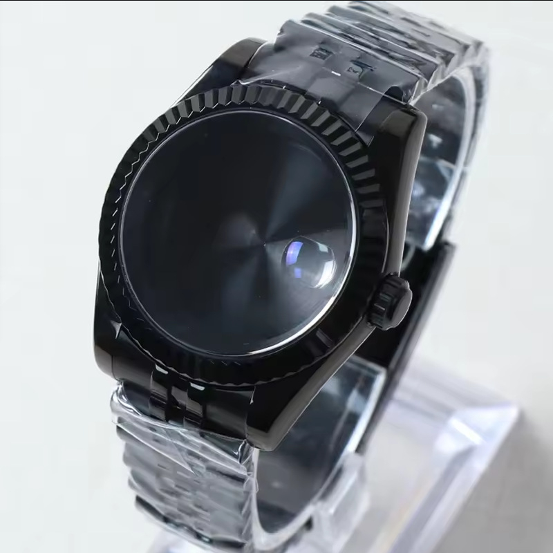 Rozsdamentes acél óratok zafíros üveggel és átlátszó hátlappal, NH35/36/4R/7S mozgásokkal kompatibilis.