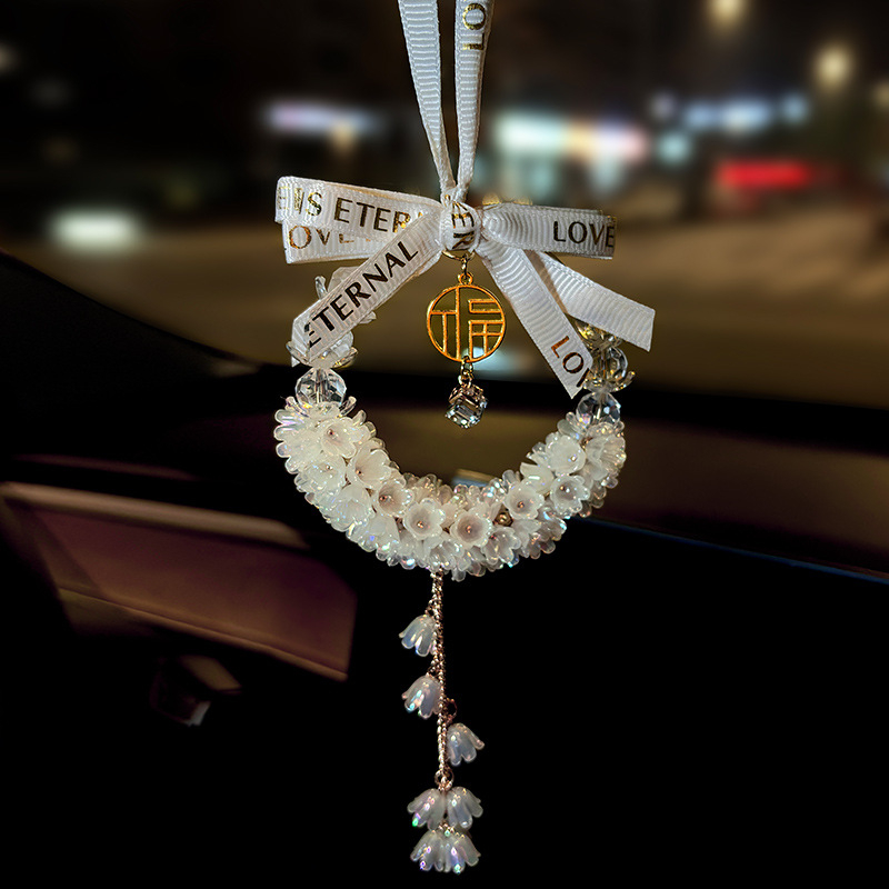 Chesma kristály autófüggő medál, belső dekoráció, lágy luxus stílus