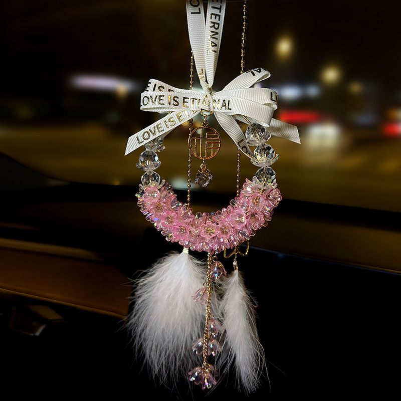 Chesma kristály autófüggő medál, belső dekoráció, lágy luxus stílus