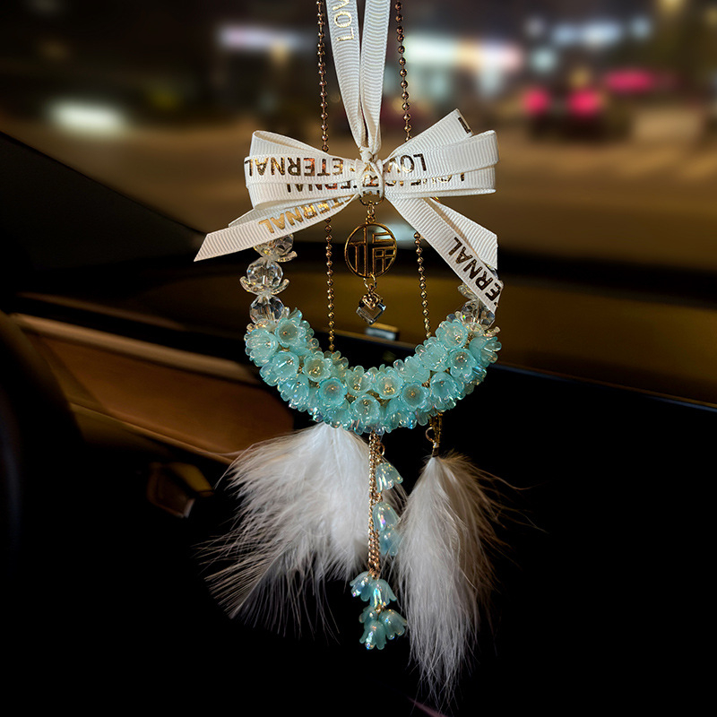 Chesma kristály autófüggő medál, belső dekoráció, lágy luxus stílus