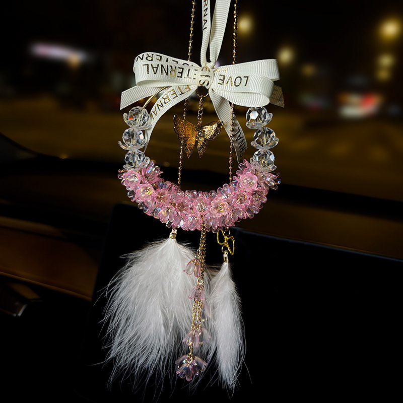 Chesma kristály autófüggő medál, belső dekoráció, lágy luxus stílus