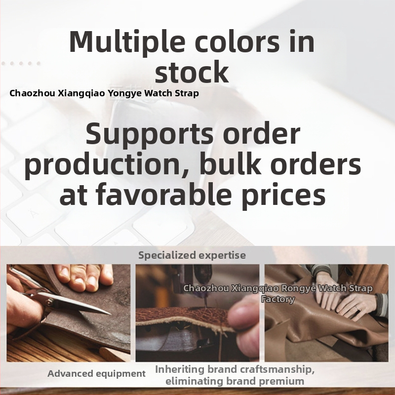 Rongye Strap valódi bőrszíj, kompatibilis Samsung Gear S2/S3 és Huawei Watch 3 modellekkel, stílus: városi divat, csomagolás 2000 darab.