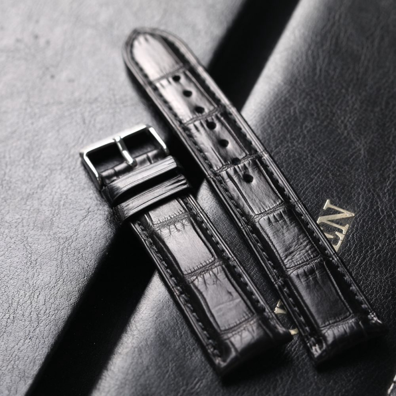 Krokodilbőr karóra szíj, valódi bőr, Shenzhen eredet, 2024 tavaszi megjelenés