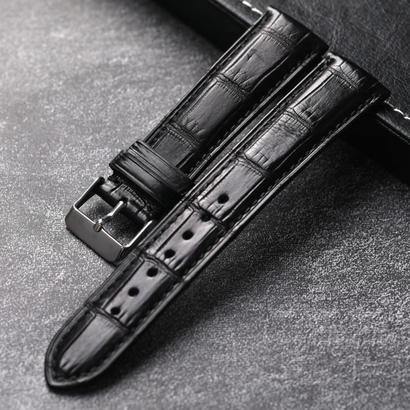 Krokodilbőr karóra szíj, valódi bőr, Shenzhen eredet, 2024 tavaszi megjelenés