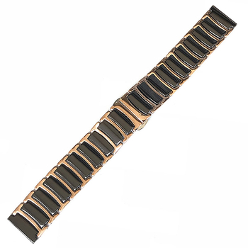 Keramički kaiš za sat s nehrđajućim čeličnim mehanizmom brzog otpuštanja i leptir kopčom – kompatibilan s Huawei GT2 i Samsung