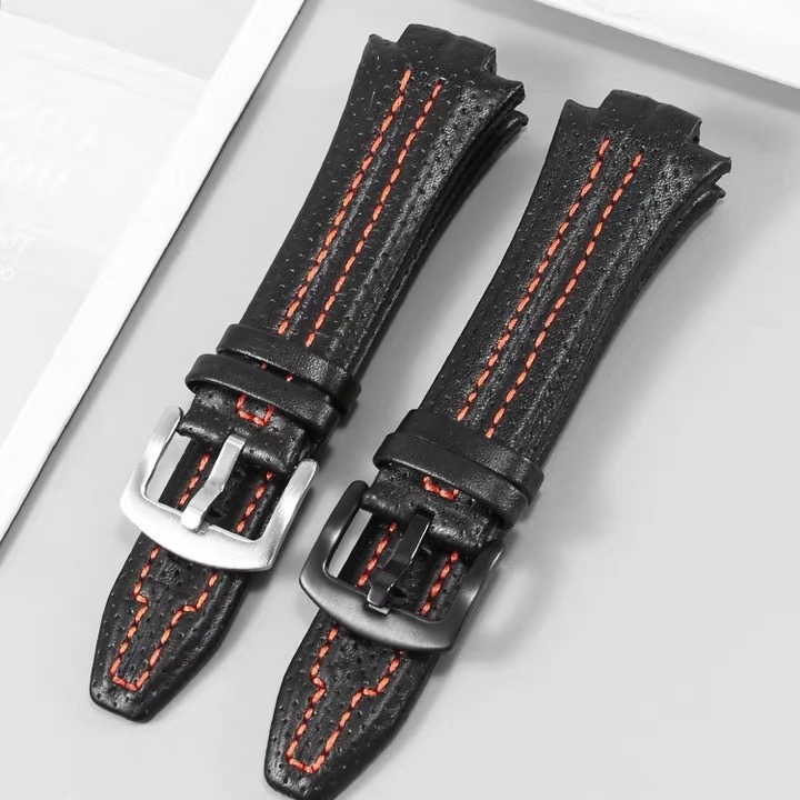 Brățară de ceas din piele naturală Wangchuangda, iarna 2023, stil versatil, pentru naveta urbană la modă