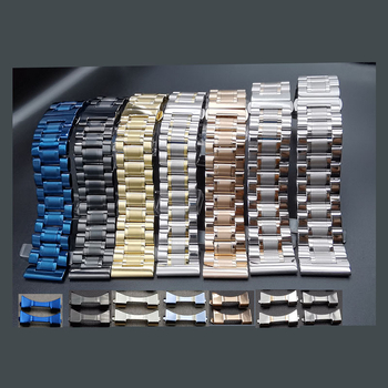 Каишка за часовник с двойна закопчалка тип пеперуда от неръждаема стомана, петнаборна, плоска глава с извита форма, марка Taryn, стил бизнес/универсален