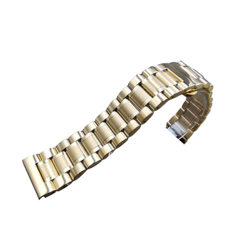 Каишка за часовник с двойна закопчалка тип пеперуда от неръждаема стомана, петнаборна, плоска глава с извита форма, марка Taryn, стил бизнес/универсален