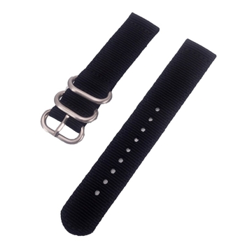 Nylon NATO óraszíj vastagodított kivitelben, kör csattal, két részes vászon dizájn