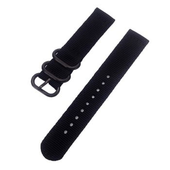 Nylon NATO óraszíj vastagodított kivitelben, kör csattal, két részes vászon dizájn