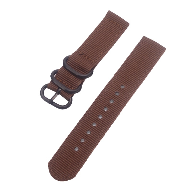 Nylon NATO óraszíj vastagodított kivitelben, kör csattal, két részes vászon dizájn