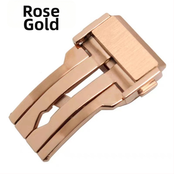 Cataramă pliabilă pentru cureaua de silicon a ceasului — oțel inoxidabil 304, compatibil cu ceasuri Hengbao Yubo