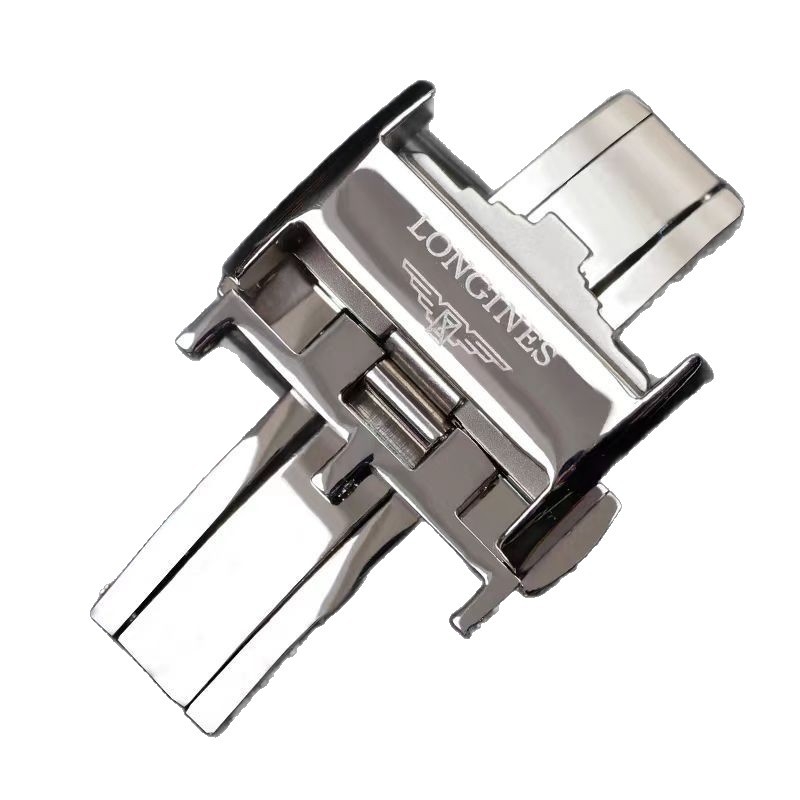 Cataramă pentru ceas cu închidere fluture, dublu clic, din oțel inoxidabil, cataramă pliabilă