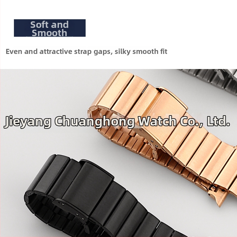 Nerezový Apple Watch pás s bambusovými článkami, 38–42 mm