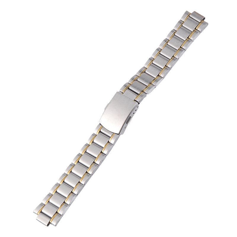 Rozsdamentes acél háromgyöngy külső burkolatú óraszíj, sokoldalú városi stílus, 2024 tél kiadás