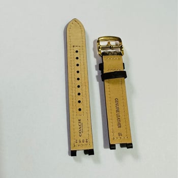 Kožený náramok na hodinky pre Coach PAKRK Series C s kvetinovým textilným vzorom – Zima 2023 – Elegantný, minimalistický, mestský štýl