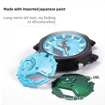 Kit de modificare a cadranului metal GA2100, cu model de soare și finisaj mat șlefuit