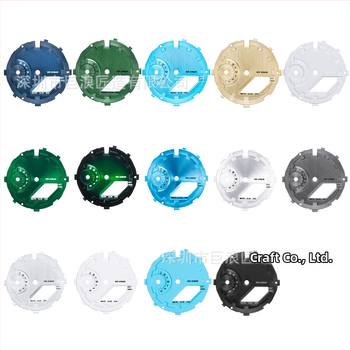 Kit de modificare a cadranului metal GA2100, cu model de soare și finisaj mat șlefuit