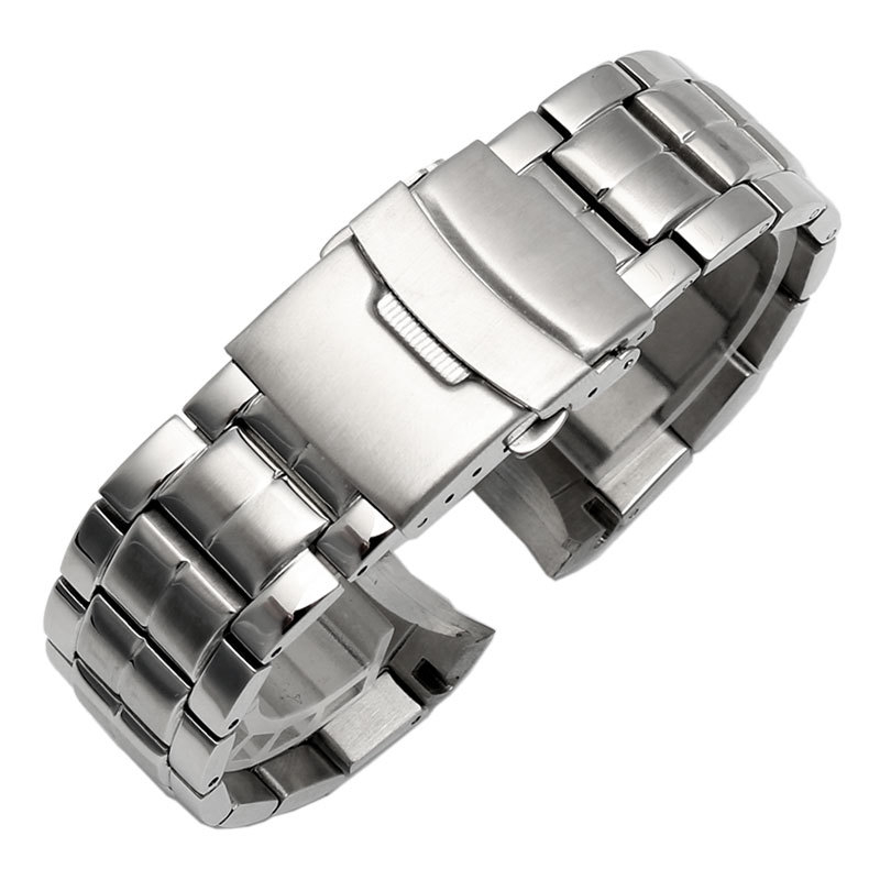 Zamjenski remen za Casio sat, čvrsti nehrđajući čelični remen, kompatibilan s EF-539, EF-544, EF-550, EF-527, EF-530, EF-534, LONGSEN/Langchen