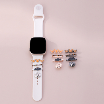 Dekorativni set za Apple Watch kaiš sa silikon kopčom, tema Božić i Halloween, zimsko izdanje 2023