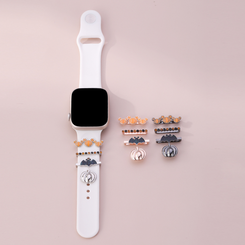 Dekorativni set za Apple Watch kaiš sa silikon kopčom, tema Božić i Halloween, zimsko izdanje 2023