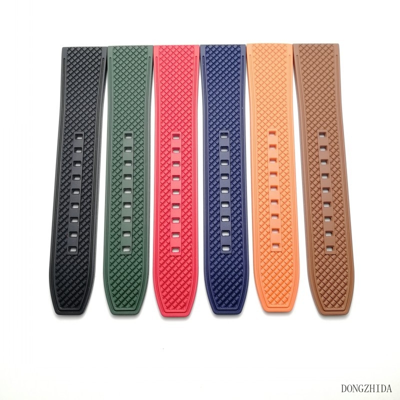 Remen za sat od fluorirane gume, 18/20/22/24 mm, izdržljiv, s brzim otpuštanjem, kompatibilan s Apple Watch, elegantan poklon