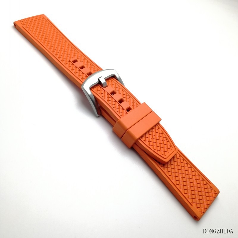 Remen za sat od fluorirane gume, 18/20/22/24 mm, izdržljiv, s brzim otpuštanjem, kompatibilan s Apple Watch, elegantan poklon
