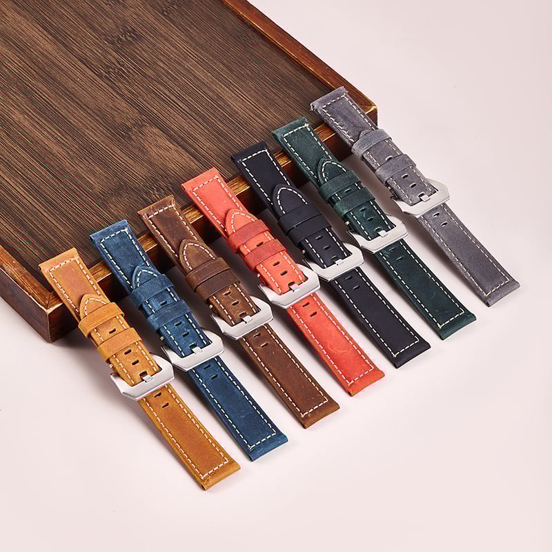 Δερμάτινη ζώνη ρολογιού Crazy Horse για Xiaomi 9 Pro και Apple 34567 — μινιμαλιστικός, πολυχρηστικός σχεδιασμός, χειμώνας 2023