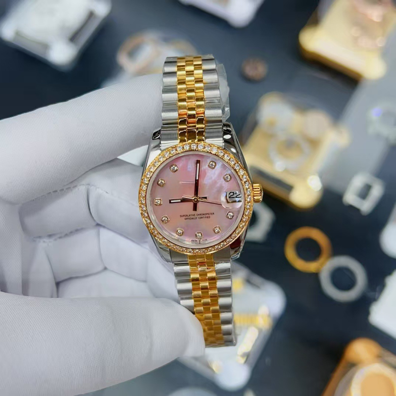 Férfi mechanikus karóra, japán kaliber 2813, zafír kristály, rozsdamentes acél szíj, vízálló